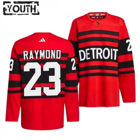Detroit Red Wings Dresy Lucas Raymond 23 Adidas 2022-23 Červené Reverse Retro 2.0 Authentic - Dětské Detroit Red Wings Dresy Lucas Raymond 23 Adidas 2022-23 Červené Reverse Retro 2.0 Authentic - Dětské